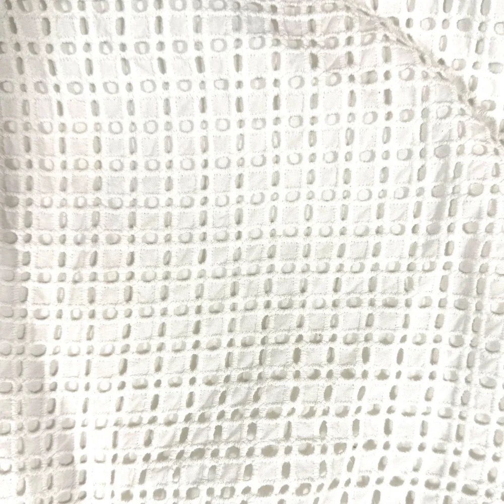 1.STATE Eyelet Cotton Off Shoulder Dress Womens‎ Medium White Shift Mini